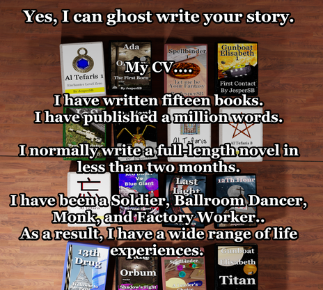 JesperSB GhostWriter GhostWriting CV